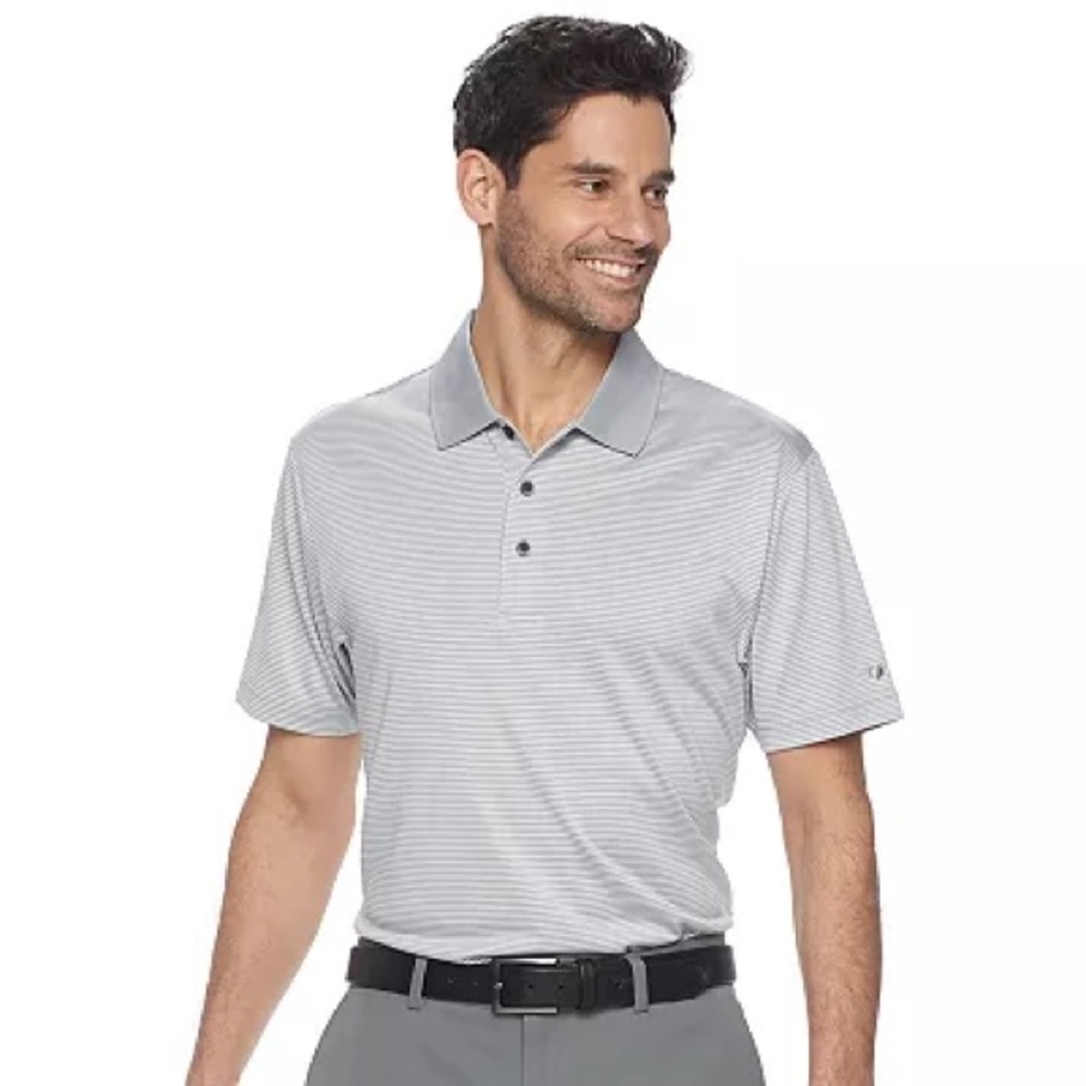 Men's Grand Slam Off Course Championship Striped Golf Polo - Size XL